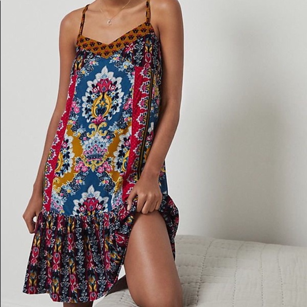 Anthropologie Zadie Velvet Slip Dress